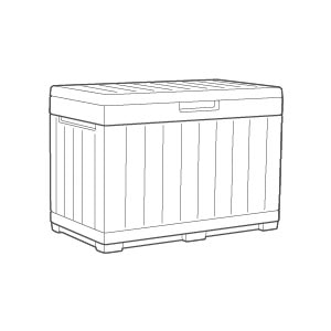 Graphite Kentwood 50 Gallon Storage Deck Box - Keter US